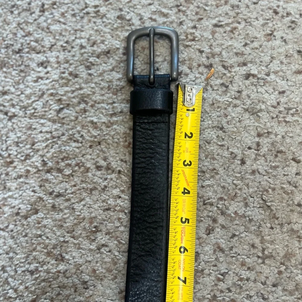 Fossil  Mens Size 44 Black Leather Dress Belt Work Belt Business Casual